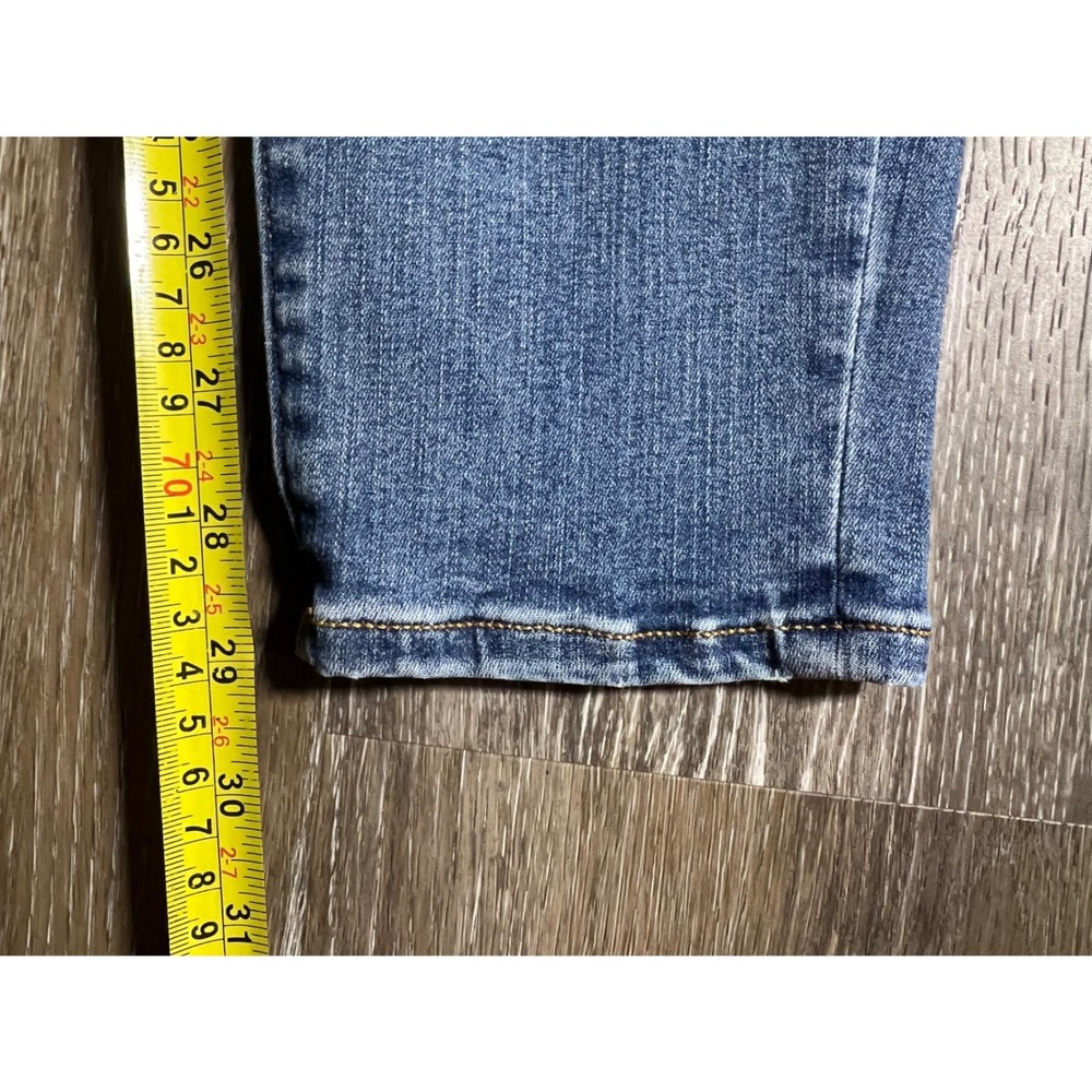 Lands End Mid Rise Skinny Jeans Womens 8 Blue Stretch Denim Classic Wash - Picture 6 of 8